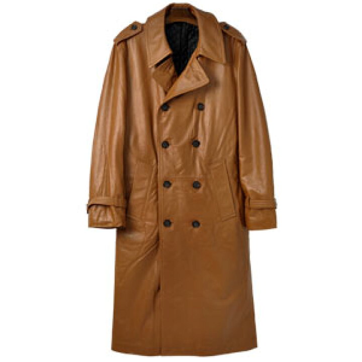 楽天市場】レザーコート メンズ アウター 羊本革 ラムレザー コート  