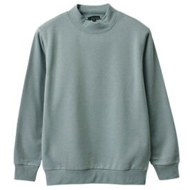 裏起毛 メンズ ハイネック スウェット トレーナー 無地 フリース 長袖 綿混 トップス 春 秋 冬 モックネック タートルネック【A9D】【パケ1】【A】