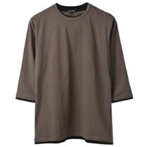 楽天市場】7分袖 tシャツ メンズ（カラーブラウン）（トップス｜メンズ 