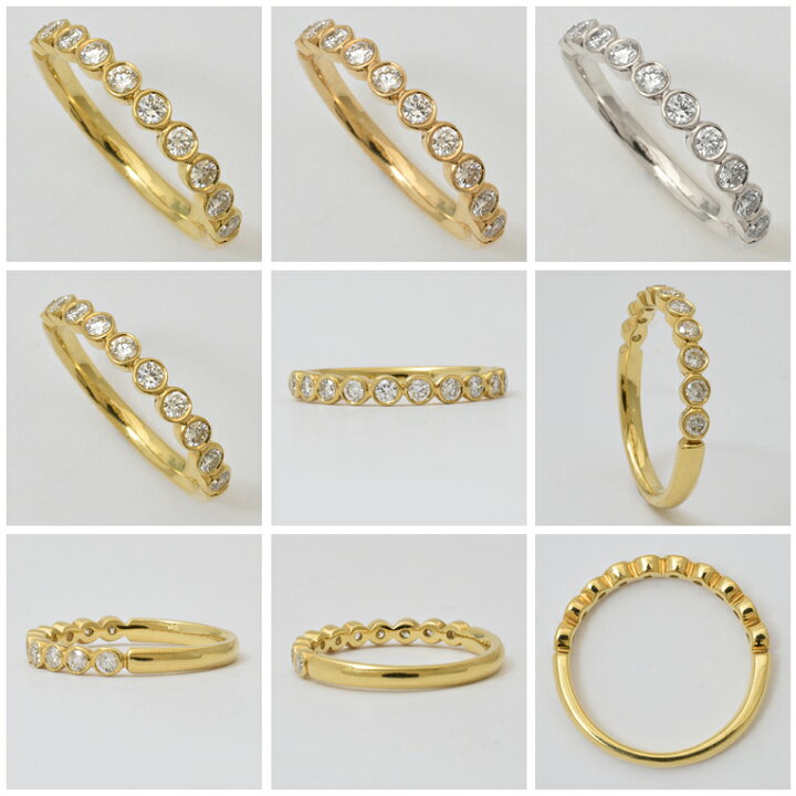 楽天市場】ダイヤモンド エタニティリング ダイヤ k18 ダイヤリング  