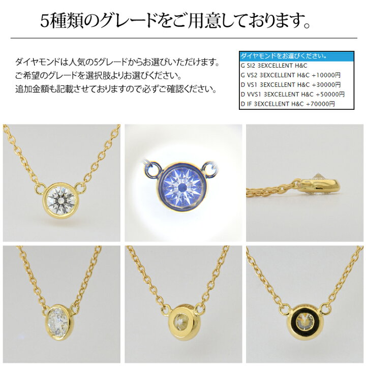 楽天市場】一粒ダイヤ ネックレス k18 K18 ダイヤモンド 0.2ct 