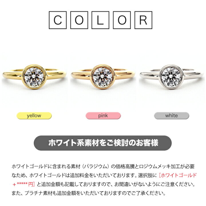 楽天市場】一粒ダイヤ リング K18 ダイヤモンド 0.32ct ［Coron032u 