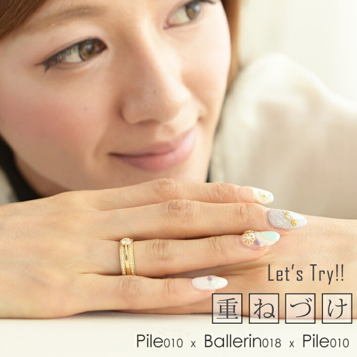 楽天市場】一粒ダイヤ リング K18 ダイヤモンド0.18ct ［Ballerine018  