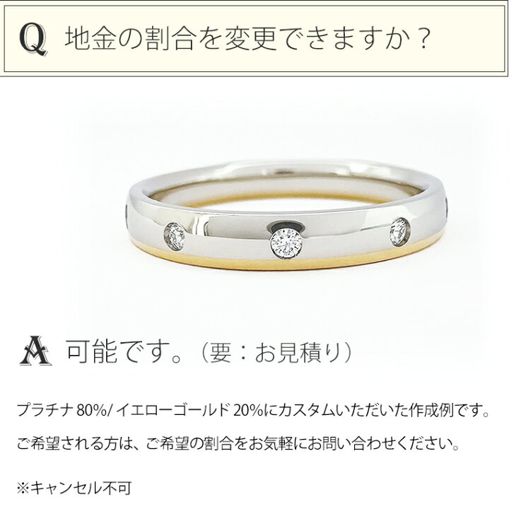楽天市場】K18/Pt900 ダイヤモンド 0.11ct/8p ドットリング 