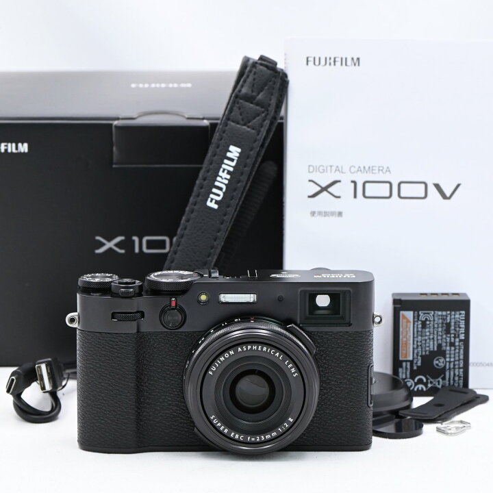 楽天市場】フジフイルム FUJIFILM X100V ブラック コンパクトデジタル 
