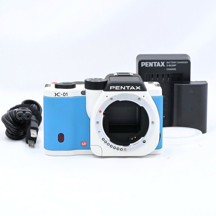 楽天市場】ペンタックス PENTAX K-01 ボディ ホワイト×ブルー ミラー 