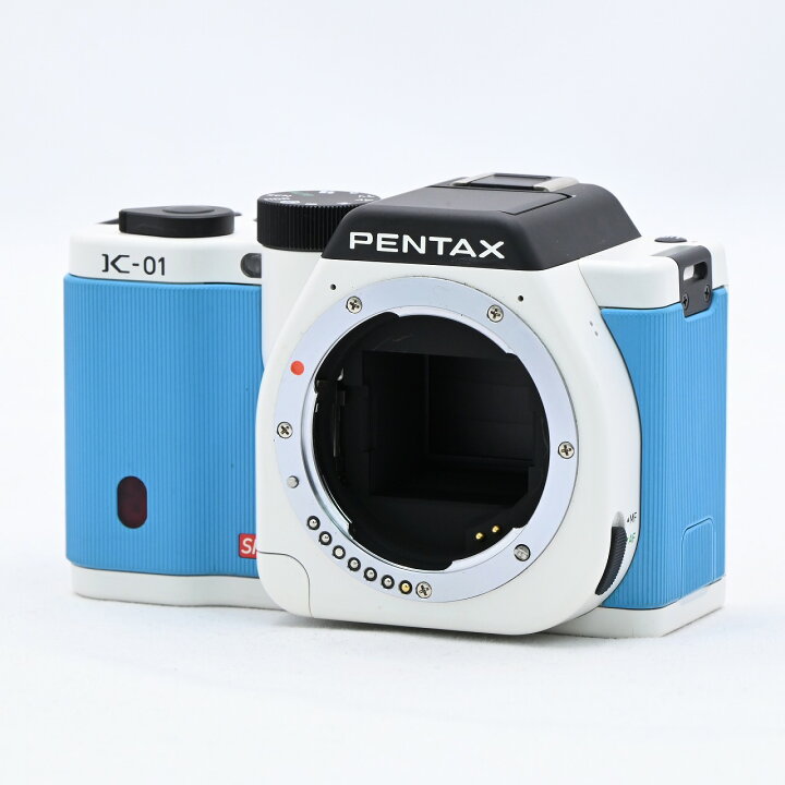 楽天市場】ペンタックス PENTAX K-01 ボディ ホワイト×ブルー ミラー  