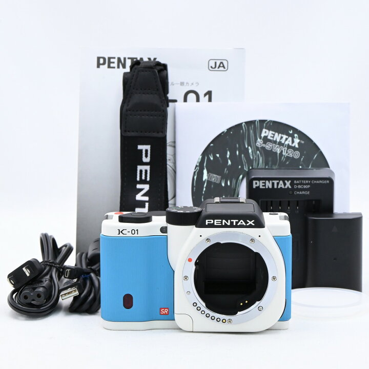 楽天市場】ペンタックス PENTAX K-01 ボディ ホワイト×ブルー ミラー 