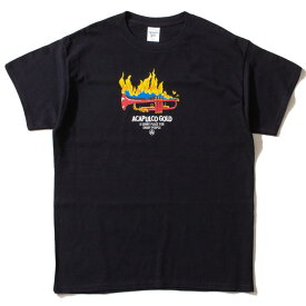 【Acapulco Gold/アカプルコゴールド】Tシャツ 半袖 コットン/FIRE TEE AG SP23-08｜ストリート スケーター メンズ レディース ファッション