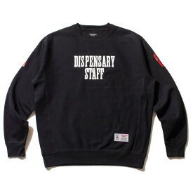 【Acapulco Gold/アカプルコゴールド】クルースウェット/DISPENSARY CREWNECK SWEATSHIRT AG FW23-06｜ストリート スケーター メンズ ファッション