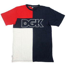 【DGK/ディージーケー】クレイジーパターン 半袖 Tシャツ/SPLIT S/S KNIT