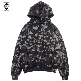 【EXPANSION NY/エクスパンション ニューヨーク】プルオーバーパーカー ブリーチ加工 /SPLATTER HOODIE EXP 81SS｜アシッド加工 タイダイ ストリート スケーター ニューヨーク ブランド インポート