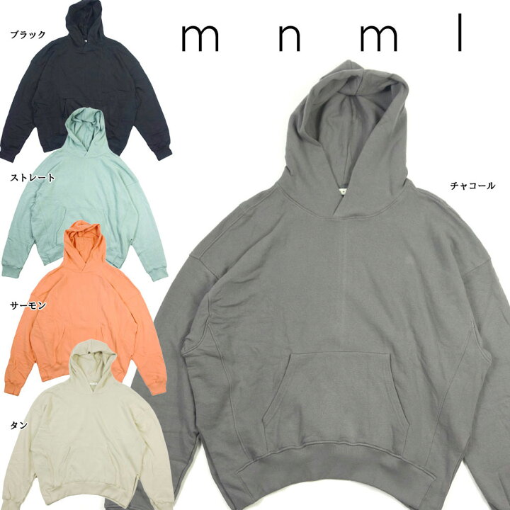 楽天市場】【mnml/ミニマル】パーカー ドロップショルダー フーディー 