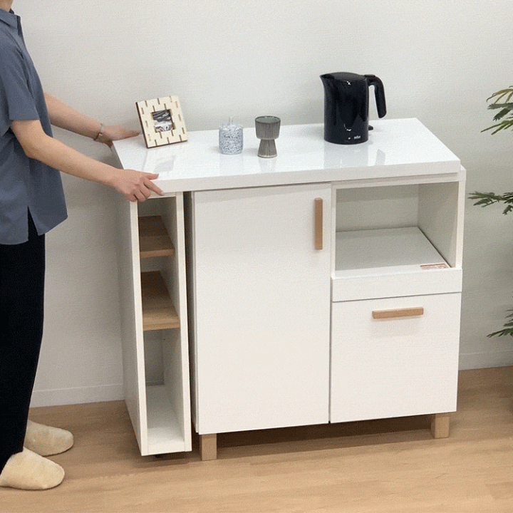 楽天市場】キッチンカウンター 95幅 165幅 収納 間仕切り