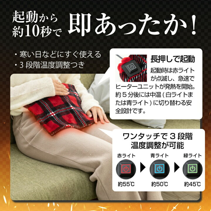 楽天市場】ホットマット ホットカーペット ミニ 電気ひざ掛け 洗える 