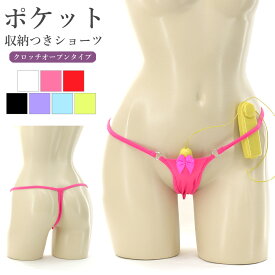 【メール便送料無料】ラポーム La-Pomme ラ・ポーム セクシー ランジェリー ショーツ 勝負下着 過激 パンツ ルームウェア ハロウィン コスプレ sexy 日本製 ポケット付き オープン Tバック Gストリング 股割れ M 全7色 216016