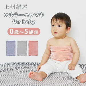 【150円OFFクーポン】上州絹屋 シルキーハラマキ for baby (ブルー/グレー/オレンジ) 新生児〜5歳頃まで ぐんま200 絹 シルク 日本製 国産絹100% 腹巻 はらまき ヘアバンド 赤ちゃん ベビー 子供用