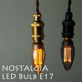 調光器対応 NOSTALGIA ノスタルジア エジソンバルブ シャンデリア LED BULB E17（WVT）【ポイント5倍】【5/31】【ASU】