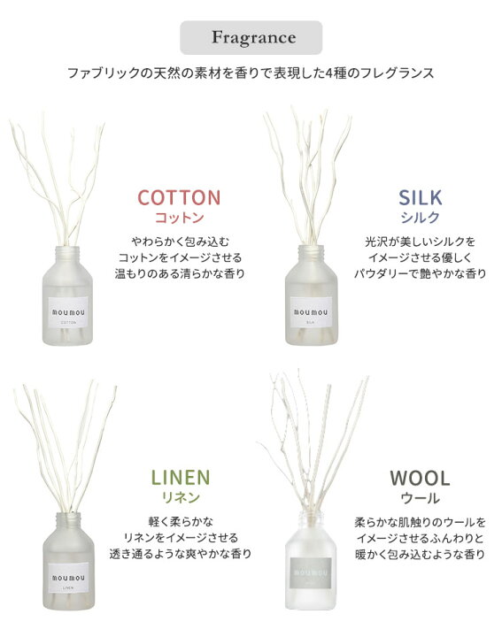 楽天市場】選べる3個セット moumou リードディフューザー 100ml 