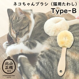 ペット用たわし ネコちゃんブラシ 猫用たわし Bタイプ ブラッシング ペット用ブラシ ペットブラシ 北山正積商店（KYMT）【ポイント2倍】【5/8】【ASU】