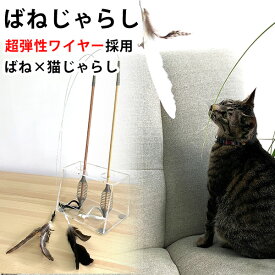 ばねじゃらし 猫じゃらし 超弾性ワイヤー使用 ばね屋が作ったねこじゃらし おもちゃ 猫用（CROS）【送料無料】【ASU】