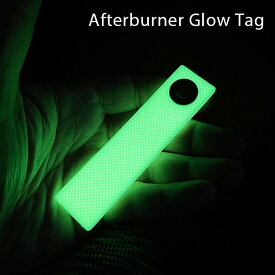 Afterburner Glow Tag アフターバーナー グロータグ 3613 GLOW Series 目印 キーリング 鞄 バッグ 光る 蓄光 防災グッズ 整理 玄関 おもしろ雑貨 アメリカ軍 最大24時間発光可能（DTL）【メール便可】【ポイント2倍】【6/13】