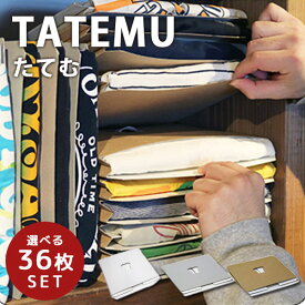 【当店限定カラー有】選べる2セット 計36枚セット TATEMU たてむ タテム Tシャツ収納ボックス 18枚×2セット（BND）【送料無料】