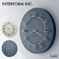 【3500円OFFクーポン！電池おまけ付】壁掛け時計 Luu ルウ cl-4317 ウォールクロック インターフォルム I…