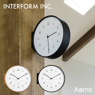 【3700円OFFクーポン】【電池おまけ付】壁掛け時計 Aarno アールノ ウォールクロック CL-4464｜両面時計 …
