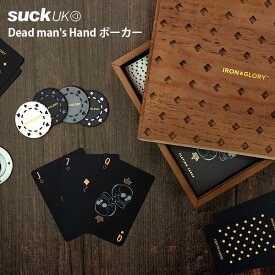 SUCK UK ポーカー デッドマンズハンド｜カジノセット チップ マット Dead man's Hand サックユーケー 大人のおもちゃ EntreX トランプ カードゲーム 本格的 ボードゲーム ボドゲ カジノ ディーラー コイン 玩具 インテリア ドクロ【送料無料】【ポイント2倍】【p0917】