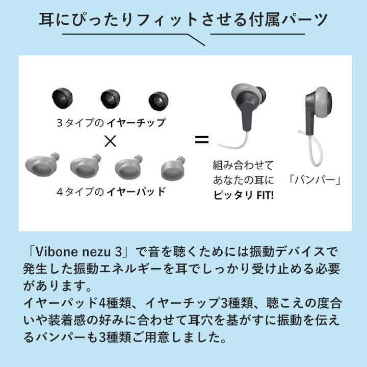 楽天市場】【レビュー特典付】骨伝導集音器 Vibone nezu 3 バイボーン 
