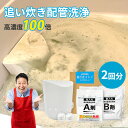 風呂釜キレイ ナイアガラーン 2回分｜追い炊き配管洗浄剤 お風呂掃除 風呂釜洗浄 風呂釜掃除 1つ穴 エコキュート 対応…