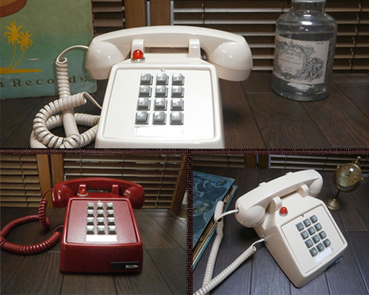 楽天市場】70's Desing Push Phone AEIW2C017113 70年代デザイン 
