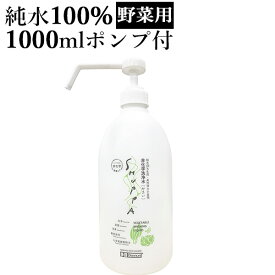 SHUPPA 家庭用 マルチクリーナー シュッパ 非化学洗浄水 やさい 1000ml ポンプ付（DOM）【海外×】【送料無料】【ASU】