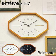 【2000円OFFクーポン！＋電池おまけ付】壁掛け時計 電波時計 Belmonte ベルモンテ CL-3024 INTERFORM イ…