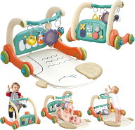 3IN1 ベビージム ベビープレイマット 赤ちゃん おもちゃ 新生児 おもちゃ 音楽＆ライト 押し車 室内遊具 …