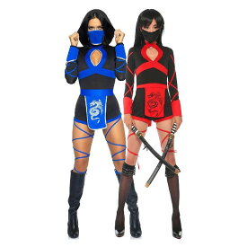 ハロウィン コスプレ 忍者 武士 コスプレ衣装 仮装 キャバドレス コスプレ 衣装 忍者 4点セット くノ一 マスク 覆面 アニメ ゲーム キャラクター ドラゴン 龍 コスプレ コスチューム 衣装 衣裳 仮装 パン