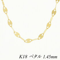 楽天市場】18kペタルチェーン ネックレス（ジュエリー・アクセサリー 
