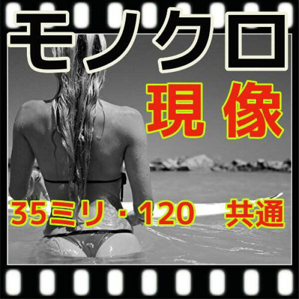 モノクロ　フィルム　現像するだけ　＝　現像のみ　＝　スルー　（Ｂ＆Ｗ現像）　35ミリ・120共通料金（220は２本分）