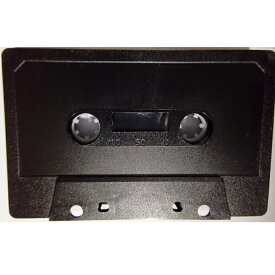 カセットテープ材料(ハーフ)_黒_丸窓_タブあり_B級品　500個セット