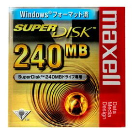 【激レア！】マクセル SuperDisk 240MB（スーパーディスク）ブラック 1枚 Windowsフォーマット　SD240.WIN.B1P