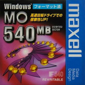 【生産終了品・在庫限り】マクセル 3.5インチ MOディスク 540MB Windowsフォーマット済 1枚 maxell MA-M540.WIN.B1P