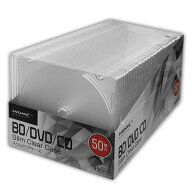 CD/DVD/BD 1枚収納 5mmスリムケース 50枚 ML-CD05S50PCR
