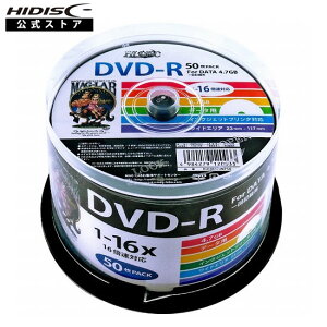 y500Zbgz HIDISC f[^p DVD-R fBA 16{ 50 Chv^u HDDR47JNP50-10