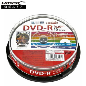HIDISC CPRMΉ@^pDVD-R 16{Ή fBA 10 HDDR12JCP10 ChΉ nfW^ɍœKI