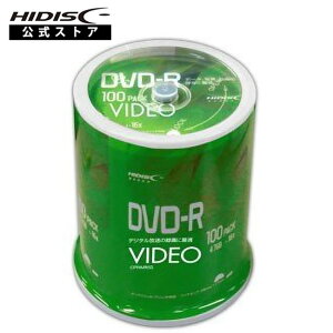 HIDISC ^p DVD-R fBA VVVDR12JP100 4.7GB 1`16{ CNWFbgv^[Ή 100