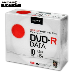 yTYR[hV[YzHIDISC DVD-R f[^p TYDR47JNP10SC 16{ 4.7GBP[X 10