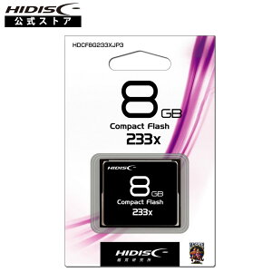HIDISC CFJ[h 8GB 233x Read35MB/s HDCF8G233XJP3