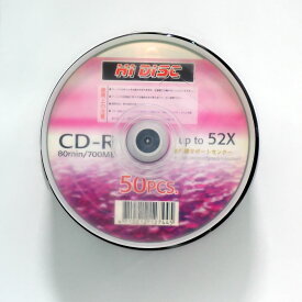 HIDISC CD-R データ用 700MB 52倍速 50枚 スピンドルケース**