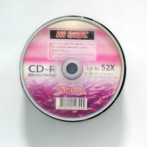 HIDISC CD-R f[^p 700MB 52{ 50 XshP[X**